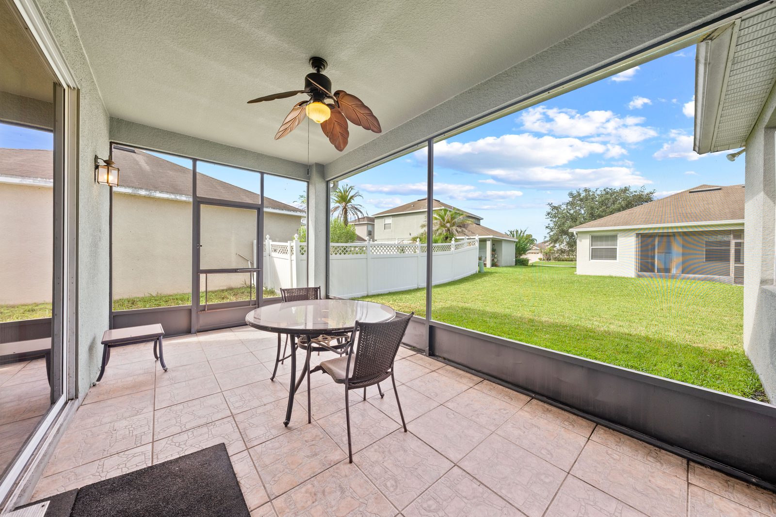 Large screened patio